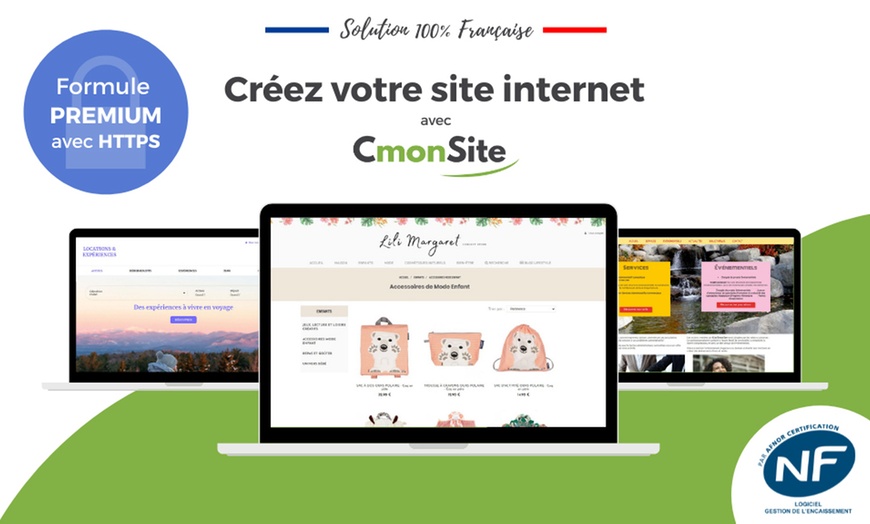 Image 1: Forfait création site internet avec CmonSite