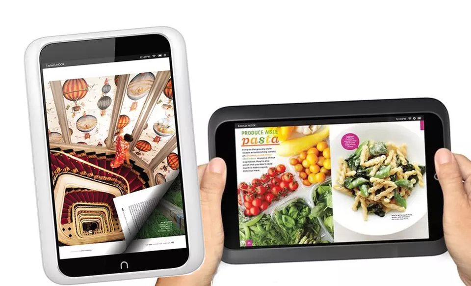 Nook HD 7" 16GB Android Tablet with Google Play in Smoke Gray or White (Manufacturer Refurbished). Free Returns. - Primary Image