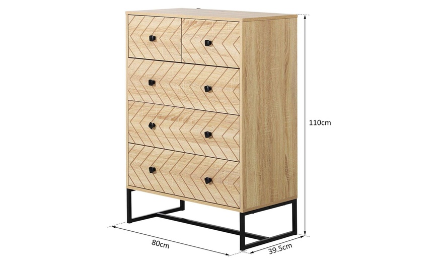 Image 16: Zig-Zag Drawer Cabinet