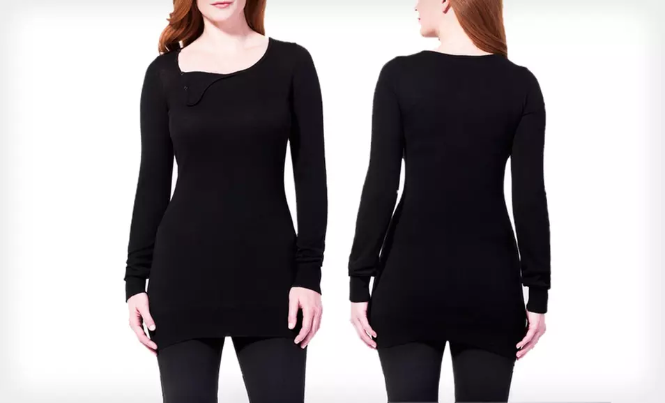 $7.99 for a Harve Bernard Sweater Dress ($88 List Price). Multiple Styles and Colours Available. - Primary Image