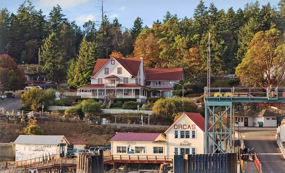 1- or 2-Night Stay with Breakfast and Dinner Entree for Two at Orcas Hotel on Orcas Island, WA. Combine Up to 4 Nights. - Primary Image