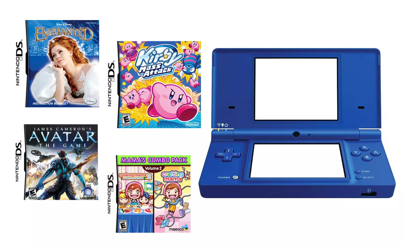 Nintendo DSi (Manufacturer Refurbished) with Five Games - Primary Image