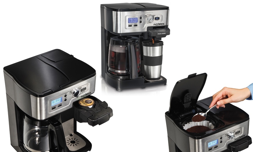 Hamilton Beach 2-Way FlexBrew Coffee Maker Bundle | Groupon