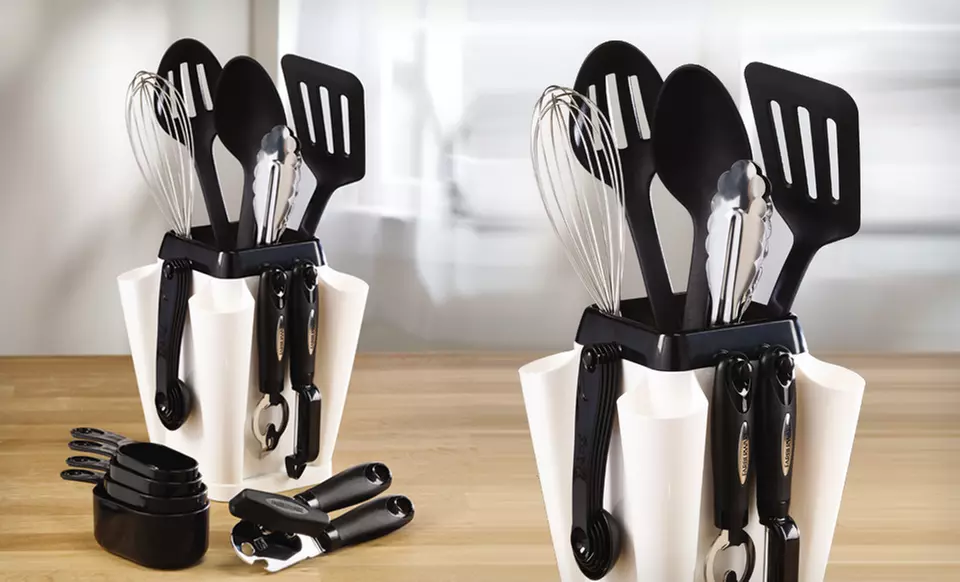 18-Piece Farberware Kitchen-Gadget Set with Rotating Carousel. Free Returns. - Primary Image