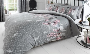 Feathers and Butterfly Duvet Set 