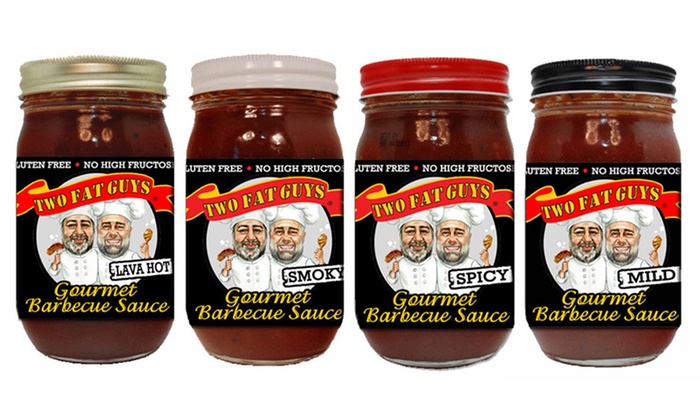 4-Pack of Two Fat Guys BBQ Sauce | Groupon