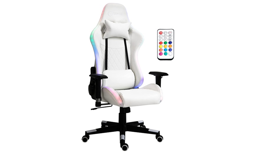 Image 1: Vinsetto LED Gaming Chair