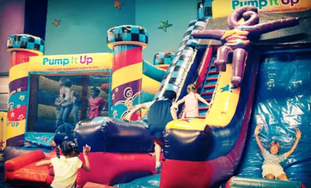 One or Five Pop-in Playtimes or One Month of Unlimited Pop-In Playtimes at Pump It Up (Up to Half Off) - Primary Image
