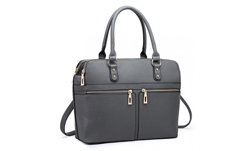 Image 14: Classic Multi-Compartment Handbag