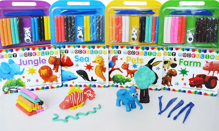 4-Pack of Clay Modeling Kits - Primary Image