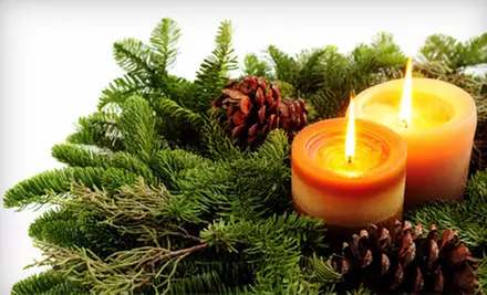 24-Inch Wreath or a Christmas Centerpiece from Grandma D’s Tree and Wreath Farm (Up to 53% Off) - Primary Image