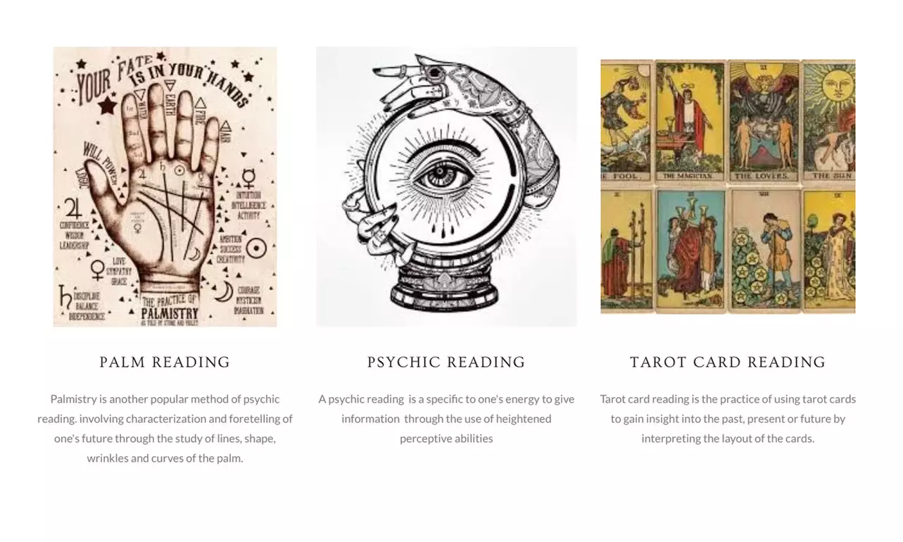 Discover life insights through palm, psychic, and tarot card readings at Between The Realms Readings with up to 50% off - Second Medium