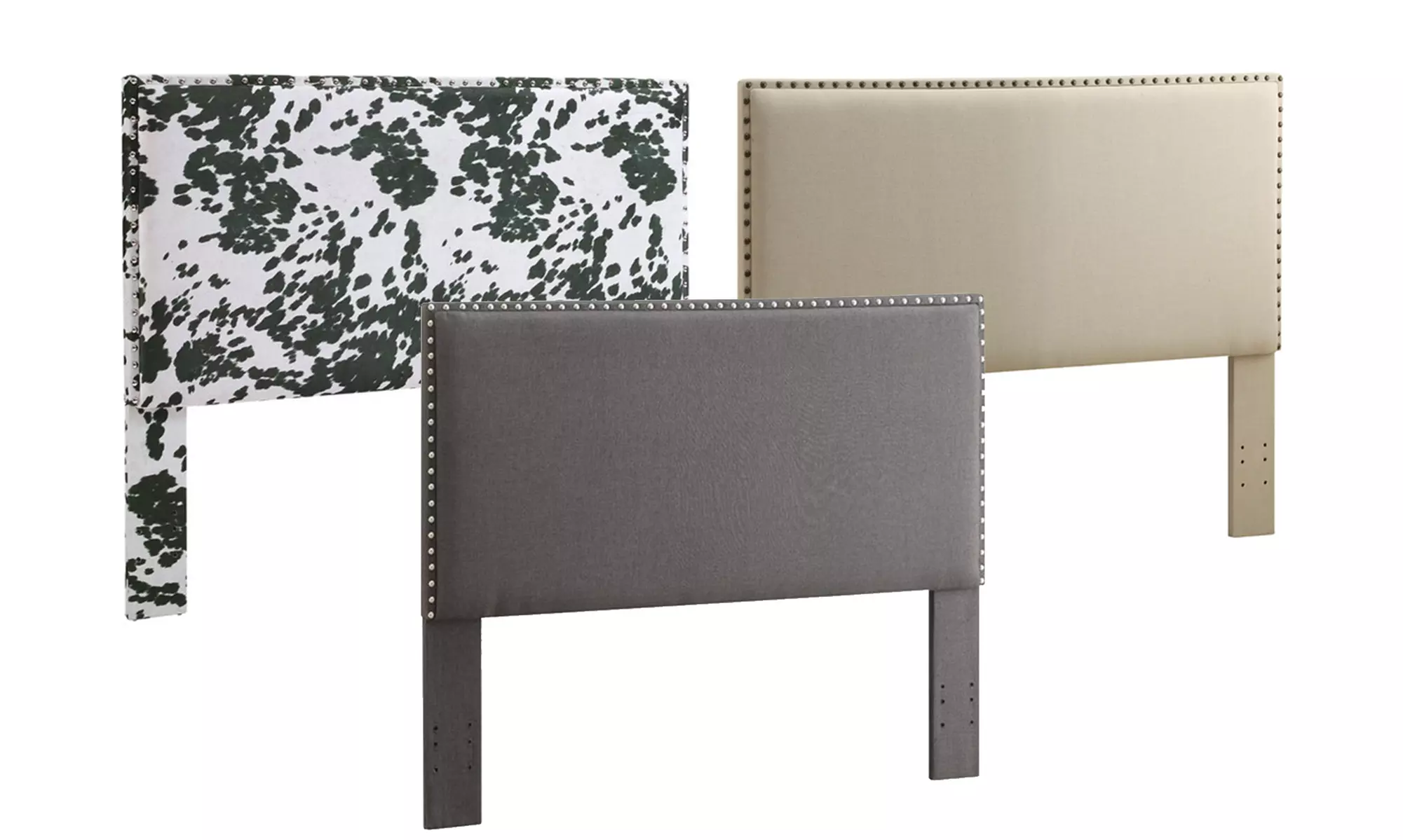 Upholstered Headboard with Nailhead Trim - Primary Image