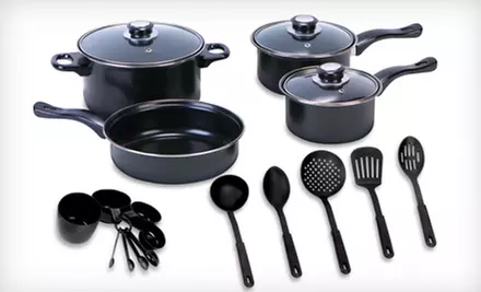 7- or 20-Piece Euro-Home Nonstick Cookware Set (Up to 65% Off) - Primary Image
