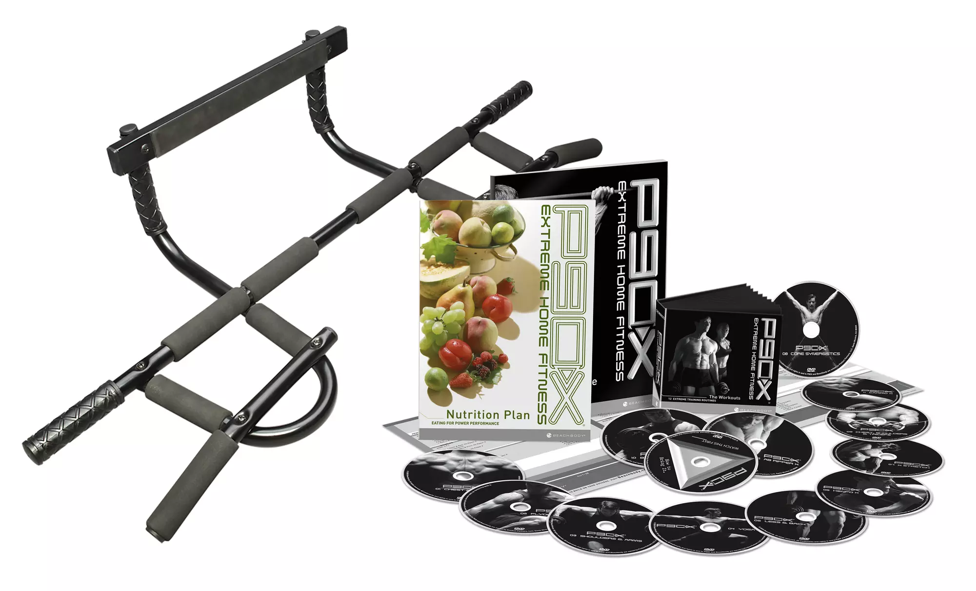 P90X DVD Workout and Nutrition Kit with Chin-Up Bar - Primary Image