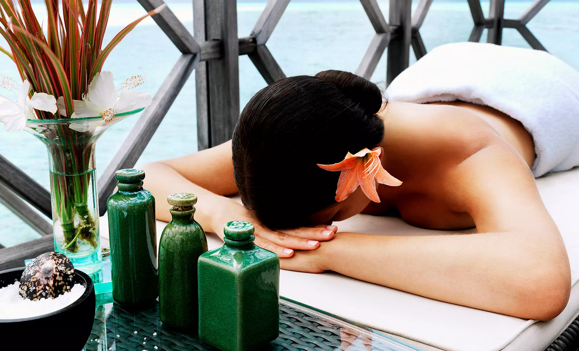 Massage with Heat Therapy, Aromatherapy Blended Facial or Both at Morgan Ford Salon & Spa (Up to 52% Off) - Primary Image