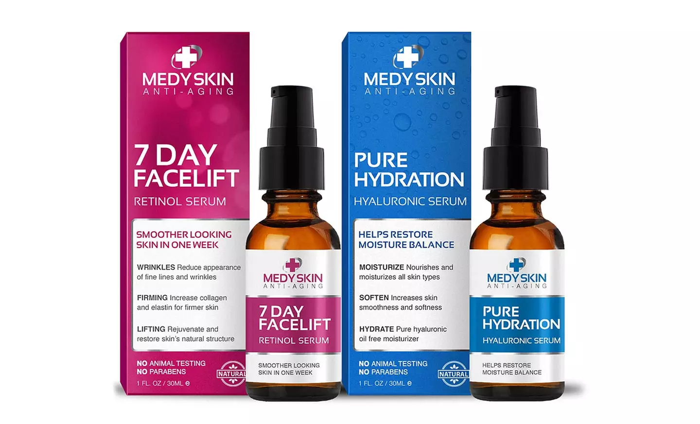 Medyskin 7-day Facelift and Hydrate Serums.  - Primary Image