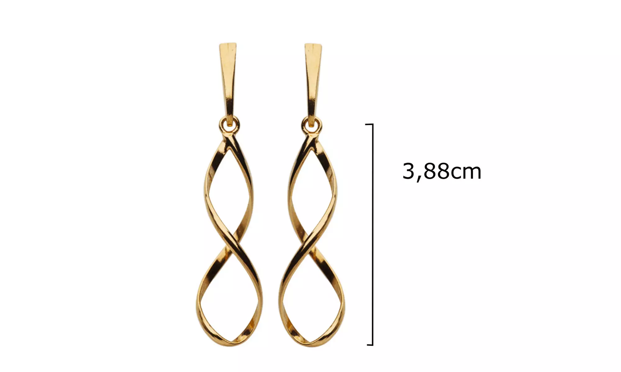 1 paar zilveren oorbellen