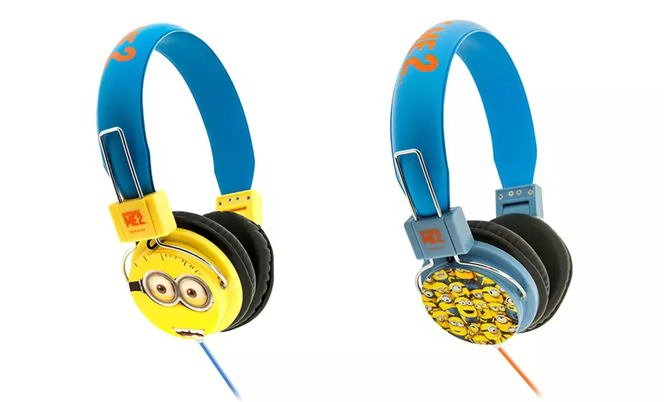 Despicable Me 2 Stereo Headphones with Built-In Mic. Multiple Options Available. - Primary Image