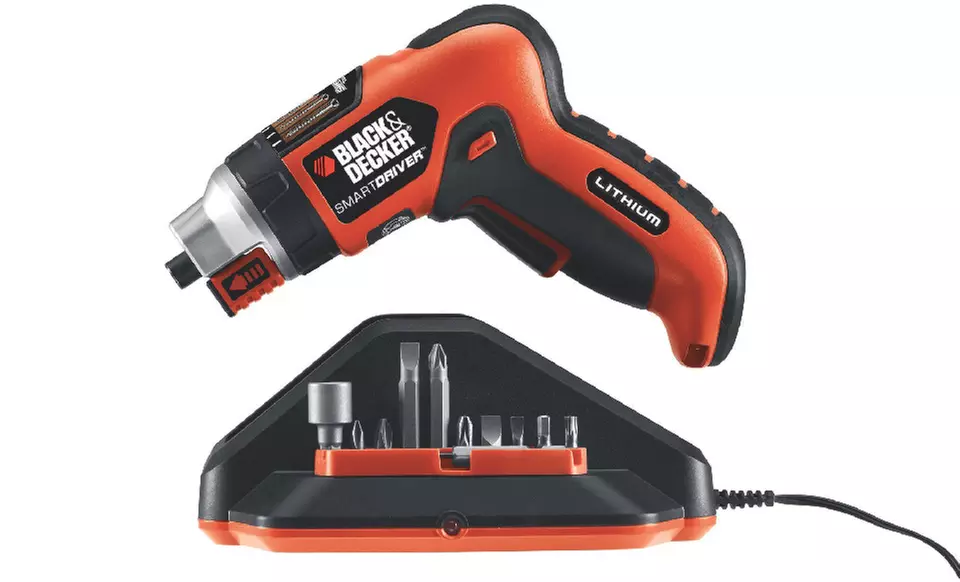 Black & Decker 3.6V SmartSelect Screwdriver with Rechargeable Lithium-Ion Battery and Accessory Set - Primary Image