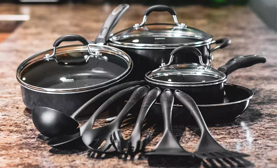 Cuisinart 15-Piece Ceramic-Coated Cookware Set. PFOA- and PTFE-Free. - Second Medium