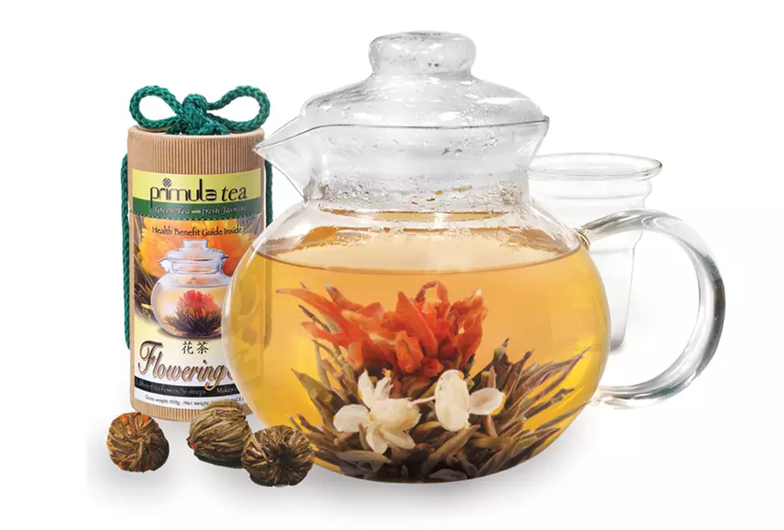 Epoca Tea Flowering Tea Gift Sets with a Teapot and 13 or 25 Tea Blooms from $19.99–$27.99  - Primary Image