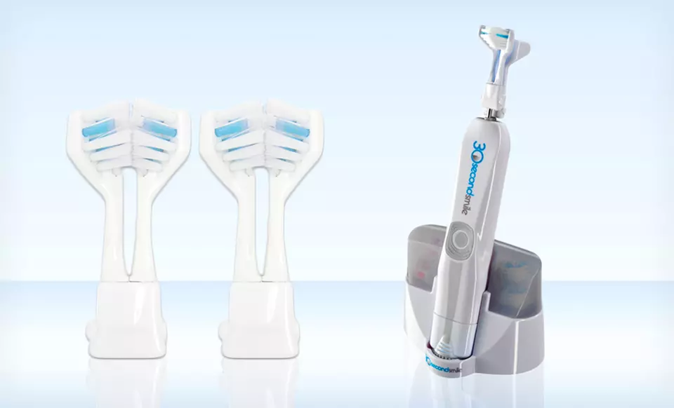 $54.99 for a 30 Second Smile Hydra Electric Toothbrush Set ($99.99 List Price). Free Shipping. - Primary Image