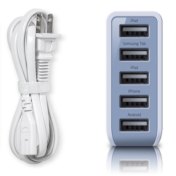 Photive 5-Port 25W USB Charger | Groupon Goods