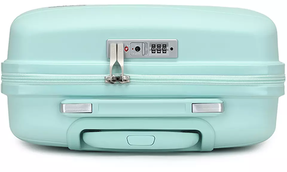 1 of 3 mintgroene koffers