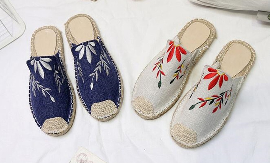 Image 6: Women's Weave Embroidery Sandals