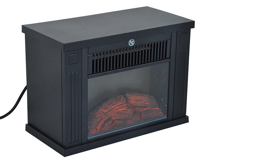 Image 4: HomCom Freestanding Fireplace