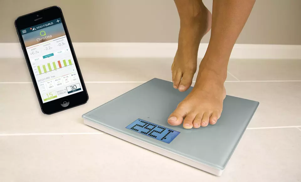 Weight Gurus Smartphone-Connected Digital Bathroom Scale - Primary Image