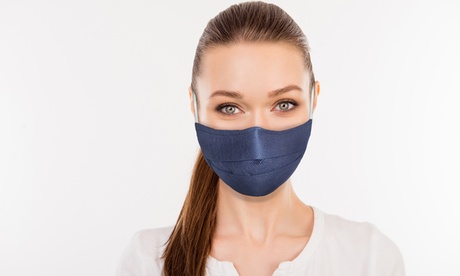 Mascherine viso lavabili e riutilizzabili in TNT, pronte per l'uso, Made In Italy