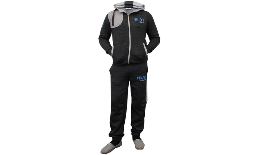 Image 25: Men's Two-Piece Tracksuit Set