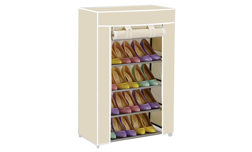 Image 11: Canvas Shoe Rack