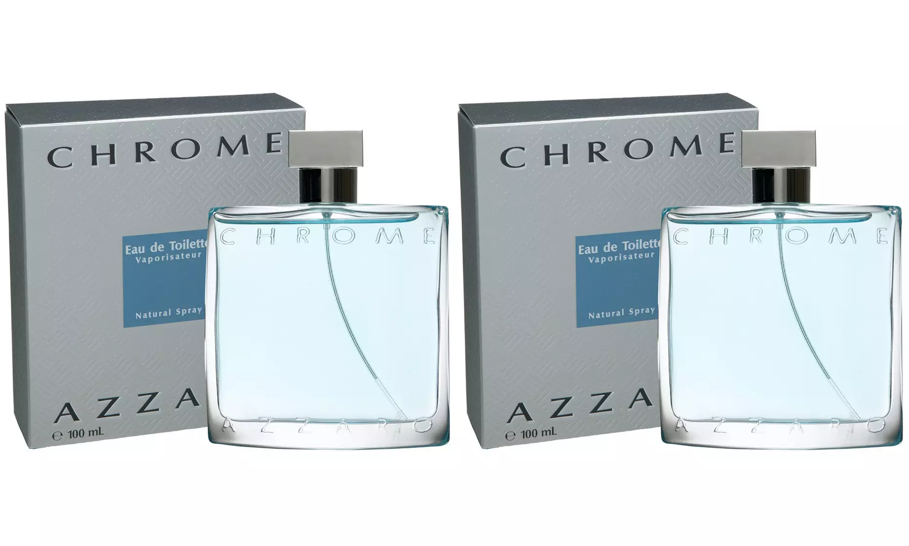 1 ou 2 eaux de toilette Chrome d'Azzaro 100ml pour homme - Second Medium