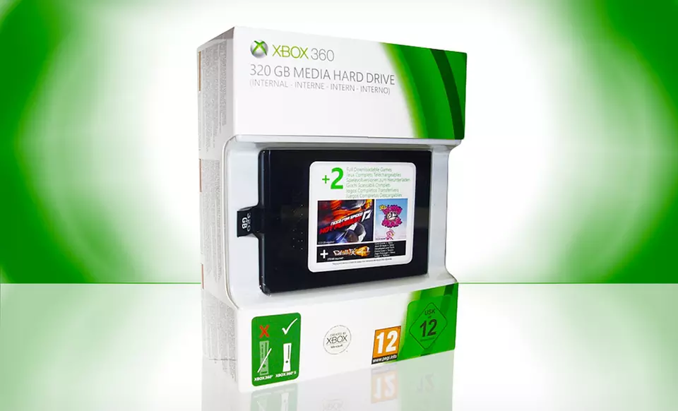$94.99 for Xbox 360 320GB Hard Drive Bundle with 3 Full Game Downloads ($129.99 List Price). Free Shipping and Returns. - Primary Image