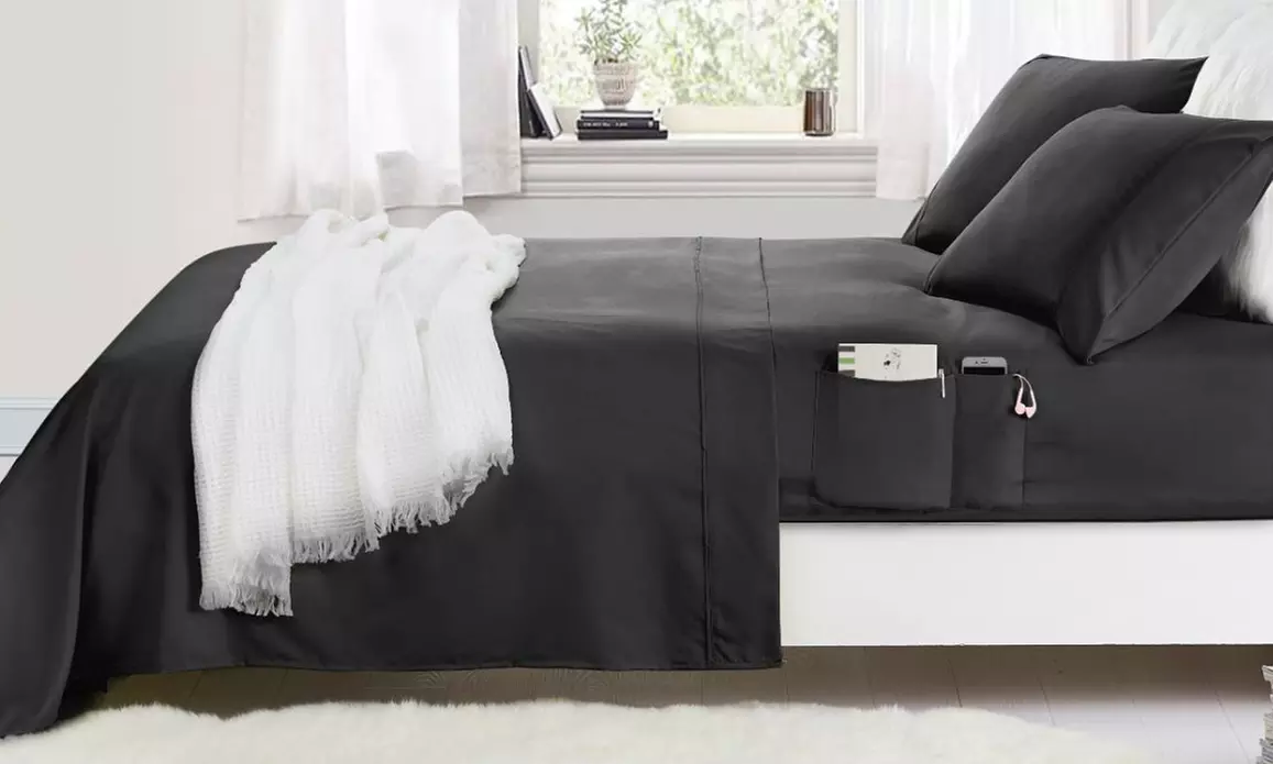 Rampage Bed Sheets with Storage Side Pocket (3- or 4-Piece) - Primary Image