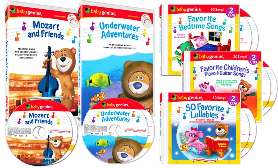 Baby Genius Lullaby Collection with 8 CDs and 2 DVDs. Free Returns. - Primary Image