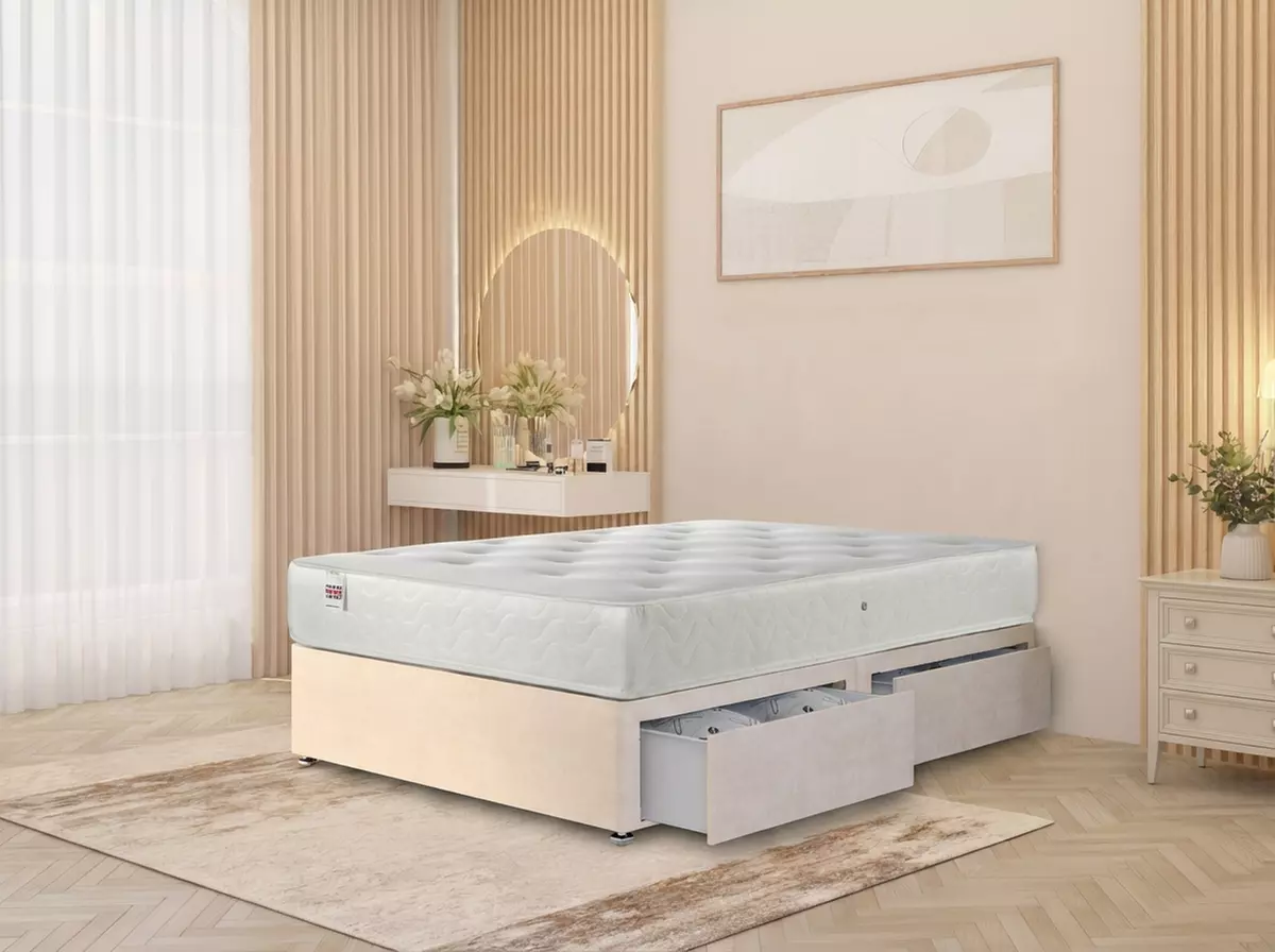 Luxury Plush Velvet Divan Bed Base