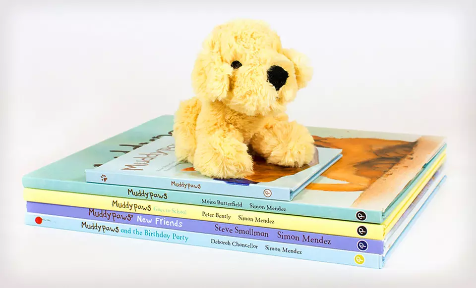 $24.99 for a Muddypaws Plush Toy and Five-Book Bundle ($52.95 List Price). Free Shipping. - Second Medium