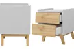 Mesita de noche con dos cajones con envío gratuito - Second Medium