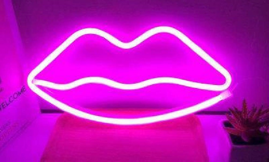 Up To 61% Off Neon Lips LED Light | Groupon