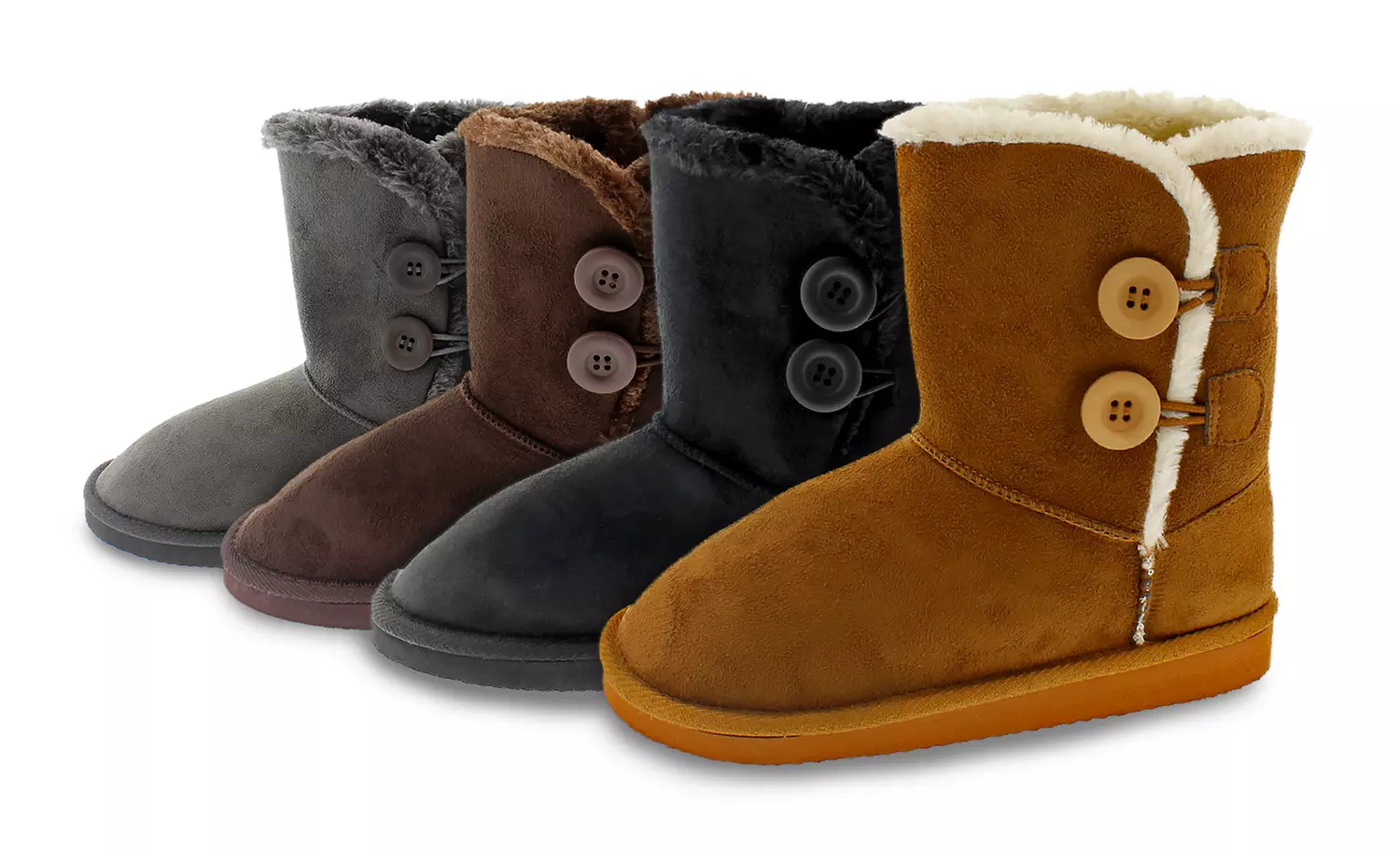 Shoes of Soul Girls' Button Boot - Primary Image