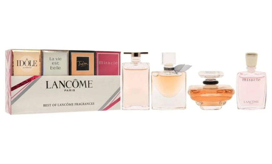 Image 1: Four-Piece Lancome Miniature Eau de Parfum Gift Set