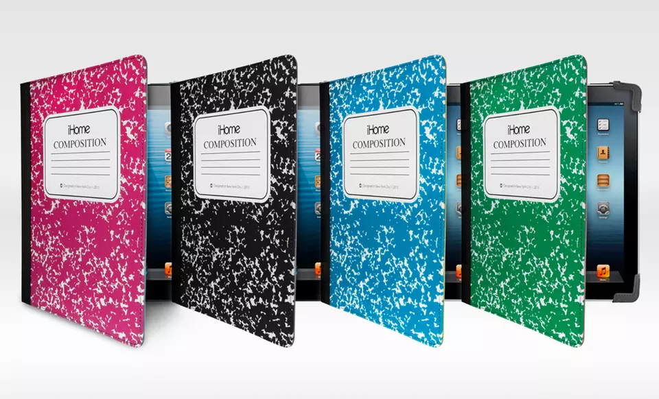 iHome Composition-Notebook Case for iPad 1, 2, 3, 4, 5, or iPad mini. Multiple Colors Available. Free Returns. - Primary Image