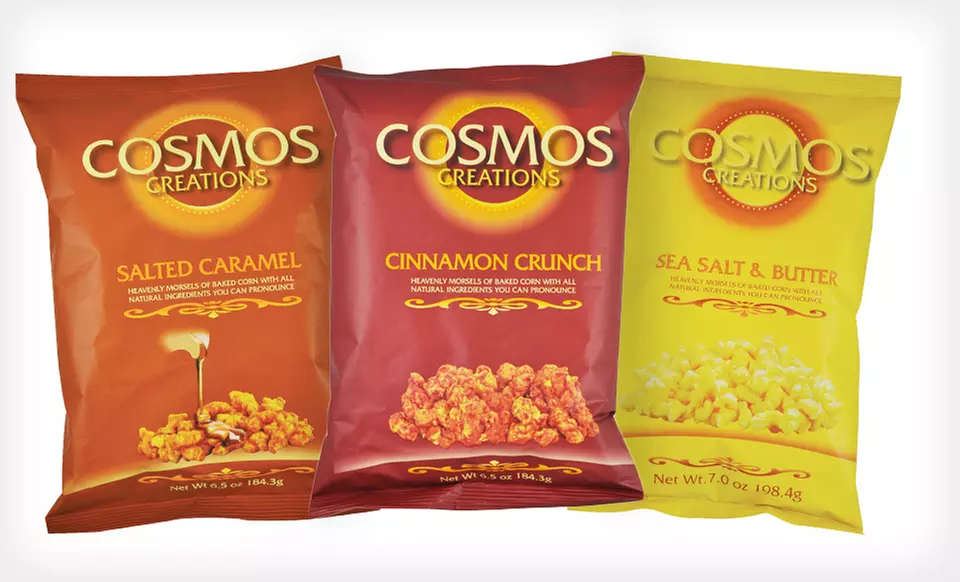 $19.99 for a 6-Pack of Cosmos Creations Gourmet Puffed Corn ($29.94 List Price). Multiple Flavors. Free Shipping. - Primary Image