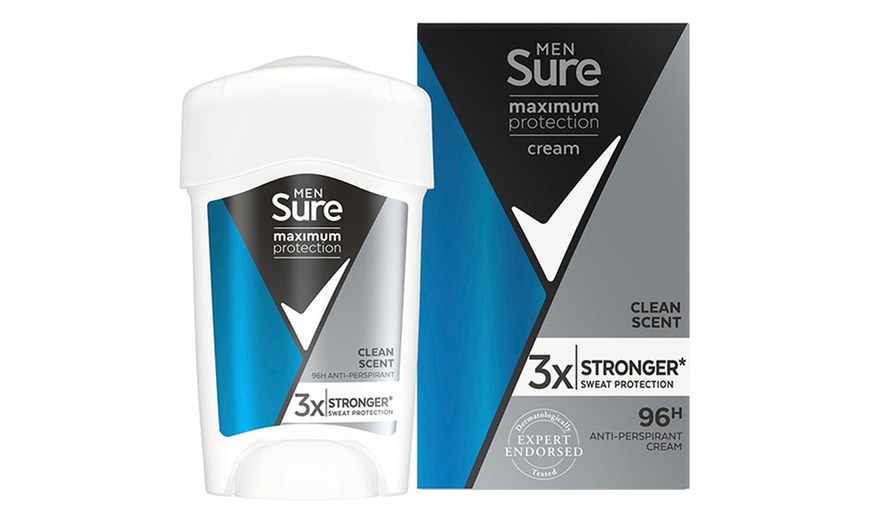 Image 6: Upto 10 packs of Sure Men Clean Scent Deodorant Cream 45ml