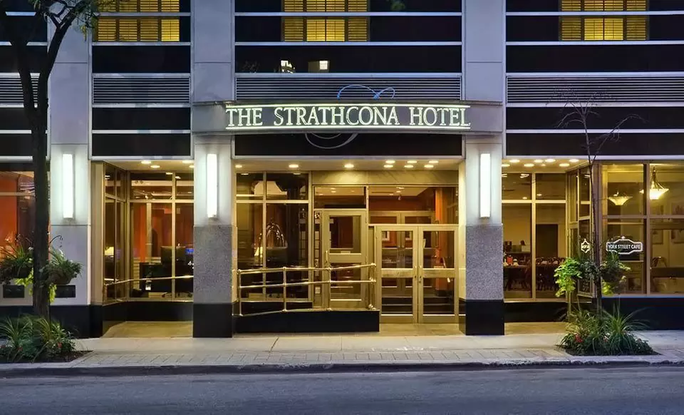 One-Night Stay with Dining Credit and Optional Wine at The Strathcona Hotel in Downtown Toronto - Second Medium