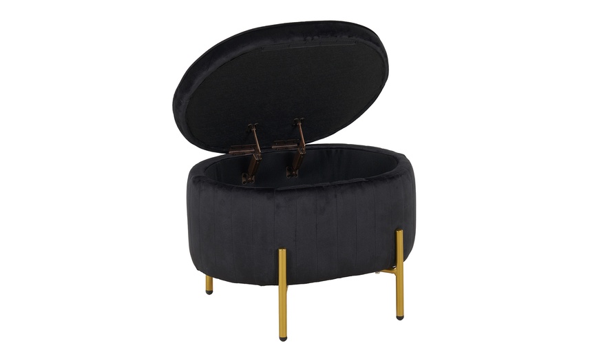 Image 10: Pouf contenitore a divanetto
